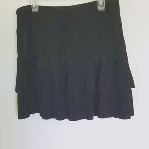 Black Ruffle skort size small
